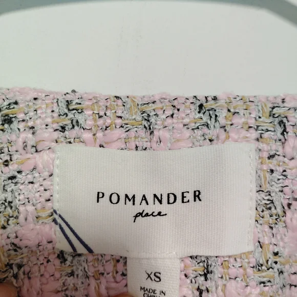 Pomander Place Bianca Tweed Dress Peoni Pink Size XS - Picture 3 of 8